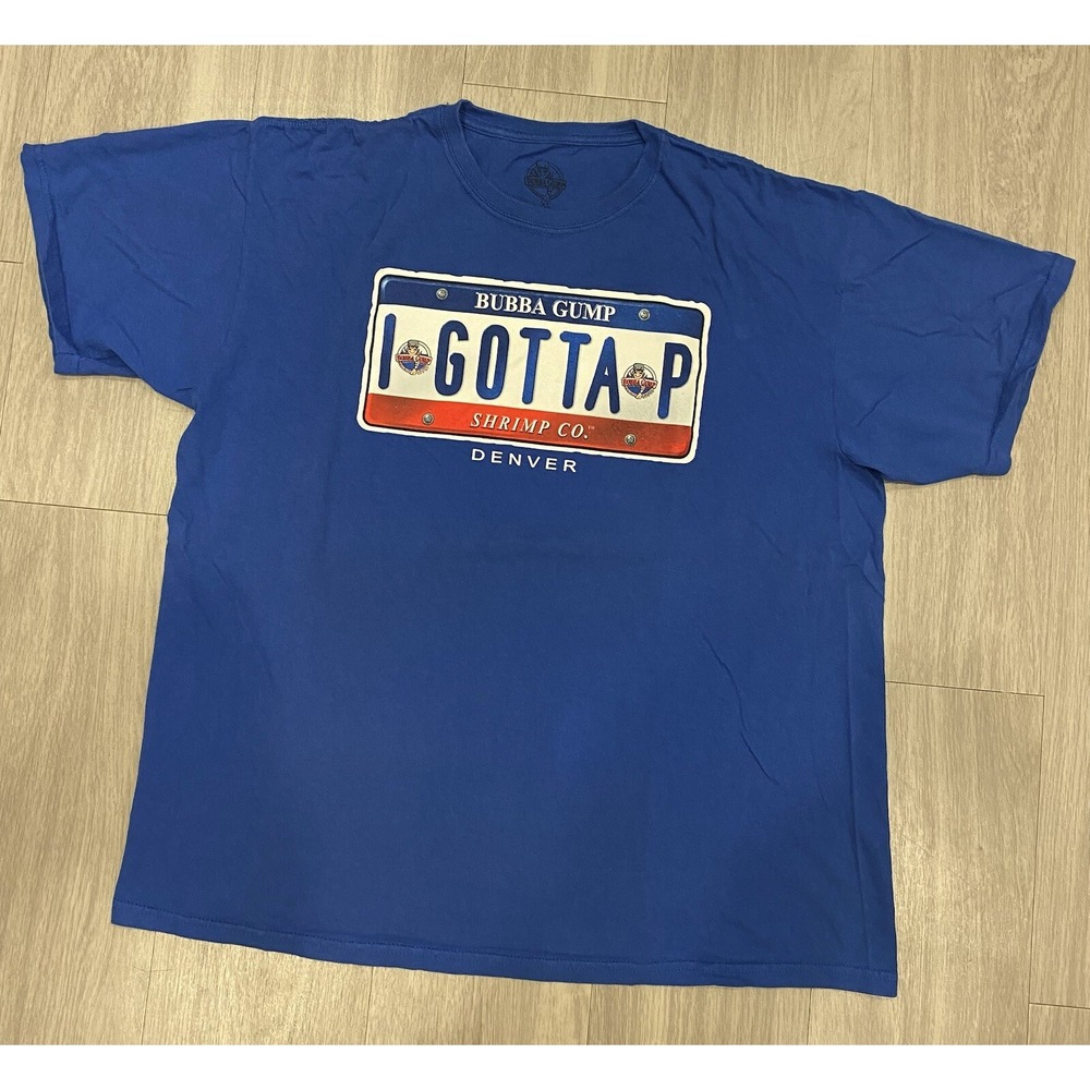 Bubba Gump T Shirt Tee I Gotta P Denver‎ Shrimp Co Forest Gump Movie Tee XL